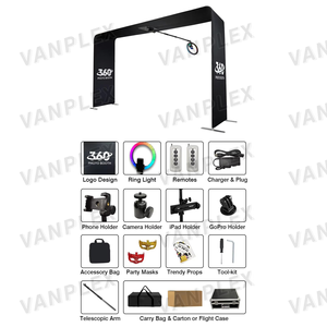 Cabina de Fotos <span class=keywords><strong>360</strong></span>° con Plataforma Giratoria y Soporte para Vídeos Aéreos, con Accesorios para Bodas y Festivales, <span class=keywords><strong>Alquiler</strong></span> Completo, Compras en un Solo Lugar - Product Image 5