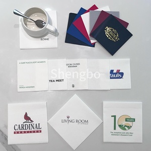 Tùy Chỉnh In Dùng Một Lần Airlaid Giấy Khăn Ăn Hiện Đại Linen Cảm Thấy Móc Bữa Ăn Tối Khăn Ăn - Product Image 3