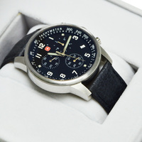 Reloj de Piloto para Hombre con Logotipo Personalizado, de Lujo, en Acero Inoxidable, Resistente al Agua, con Cristal, Cronógrafo Automático, Edición Limitada SEIKO