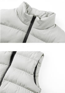 الشتاء شعار مخصص سحاب العمل جيليتس تصميم جديد شركة موحدة في الهواء الطلق سميكة دافئة بلا أكمام الرجال سترة منتفخة - Product Image 6