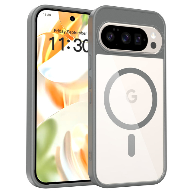 Google Pixel10 Pro Mobile Phone Case Magnetic Skin-absorbing Translucent Two-color TPUPC Material Injection Molding