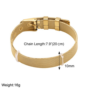 Joyería Jinyuan, Nueva Correa de Pulsera con Letras Inglesas (26 Letras) Chapada en Oro con Circonitas, <span class=keywords><strong>Accesorios</strong></span> para DIY - Product Image 4