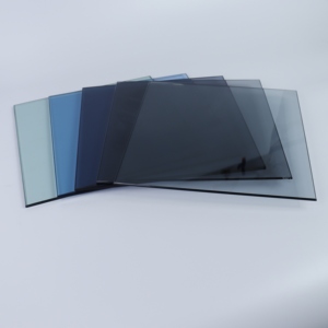 Verre réfléchissant teinté à revêtement solaire gris bleu étoilé de 8 mm pour murs-rideaux et fenêtres à économie d'énergie - Product Image 5