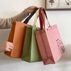 Bolsas de <span class=keywords><strong>Compras</strong></span> Reutilizables Ecológicas con Estampado de Osito, Bolsas de Tela No Tejida, 32*28*10cm, con Correa para el Hombro, para Tiendas de Ropa - Product Image 2
