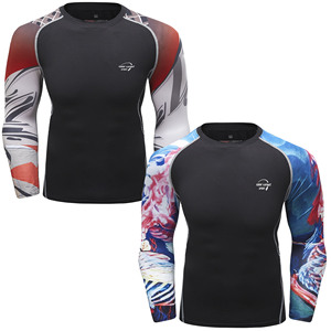 Cody Lundin Hombres 3D Print Jiu Jitsu BJJ Rashguard Compresión Cool Graphic Ciclismo Camiseta de manga larga Fitness Gym Shirt - Product Image 6