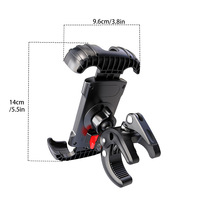 Support de téléphone flexible pour bateau, protection intégrale, rotation à 360 degrés, antivol, déverrouillage à une touche pour kayaks gonflables et voiliers