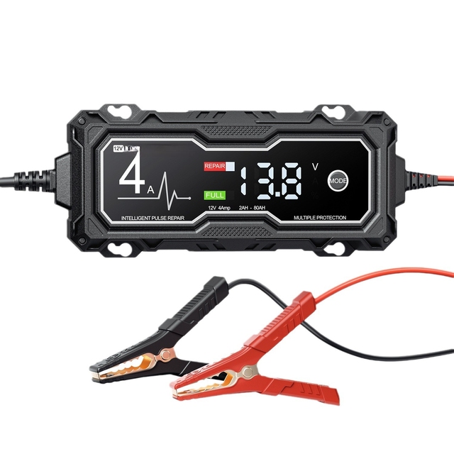 12V4A intelligent repair charger start stop motorcycle battery maintenance device battery charging charger
