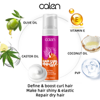 Mousse hydratant pour cheveux, 1 Mousse sans alcool, naturelle, permet de modeler les cheveux, boucles, 200ml