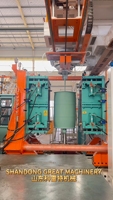 Máquina de Fabricación de Bidones de 200 Litros Totalmente Automática, Moldeo por Extrusión y Soplado para Bidones de Plástico HDPE de 220L con Doble Anillo en L