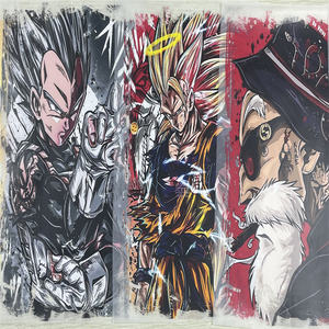 مواد الحيوانات الأليفة للماء تي شيرت مع صفائح الحديد أنيمي اليابانية دائم DTF فيلم نقل الحرارة الطباعة قابل للغسل - Product Image 3