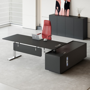 Escritorio Ejecutivo Moderno de Lujo para CEO, Escritorio Grande para Gerente, Escritorio de Computadora de Alta Gama, Muebles de Oficina con Cajonera - Product Image 6