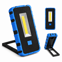 Lampe de travail LED COB magnétique rechargeable 800LM, lampe torche d'inspection portable USB C avec crochet pour mécanicien, réparation automobile, garage