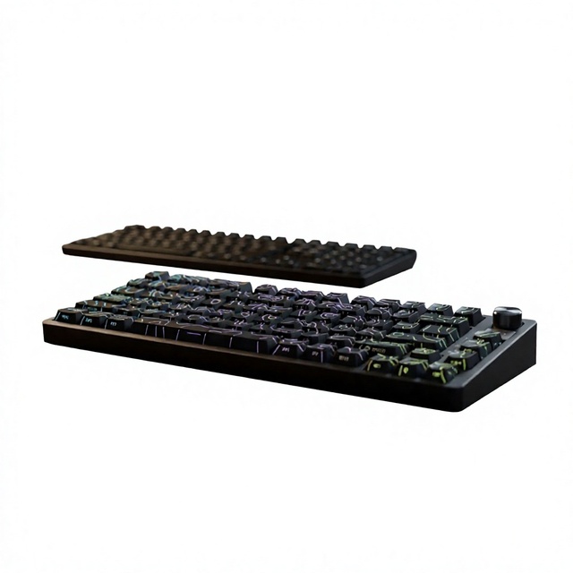 75 Key Hot Swap Hall Effect Gaming Keyboard GK75 2.4G Wired 3 Mode Low Latency for PC Mac