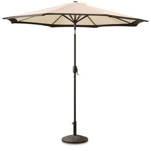 ร่มสนามอลูมิเนียมพร้อมเสาสีบรอนซ์และฝาปิดสีเหลือง - Product Image 2