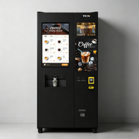 Máquina Expendedora de Café y Chocolate Caliente TCN, Totalmente Automática, de Pie, para Uso en Interiores
