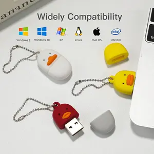 Personalized Custom Company Gift Cartoon Animal Usb Flash Drive 3D Model Pvc Pen Drive 1Gb 128Gb Memory Stick 2.0 3.0 Pendrive