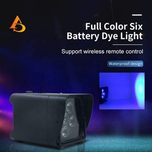 AICPOSE Projecteur LED PAR 6-en-1 RVBW-UV 18W sur batterie, lot de 6 - Product Image 2
