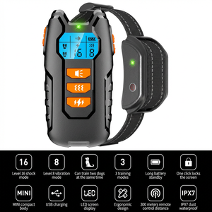 Havlama Önleyici Köpek Eğitim Tasması Şarj Edilebilir 3 Mod Bip Sesi Titreşim Şok Otomatik Algılama Su Geçirmez 1200FT Menzil Uzun Pil Ömrü - Product Image 2