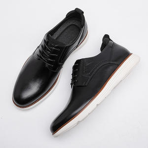 Chaussures Oxford pour homme en cuir véritable de style italien haut de gamme, faites à la main, pour mariage, fermeture à enfiler, détails brodés, automne léger - Product Image 6