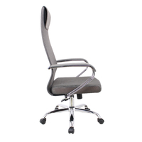 Chaise de direction en maille à dossier haut chaise de bureau ergonomique réglable en hauteur chaise d'ordinateur pivotante rotative confortable moderne