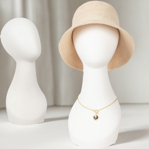 Tête de Mannequin <span class=keywords><strong>Sans</strong></span> <span class=keywords><strong>Visage</strong></span> en PVC à Col Long, Art Abstrait, pour Vitrine MCY, Présentoir à Accessoires et Chapeaux pour Magasin - Product Image 2