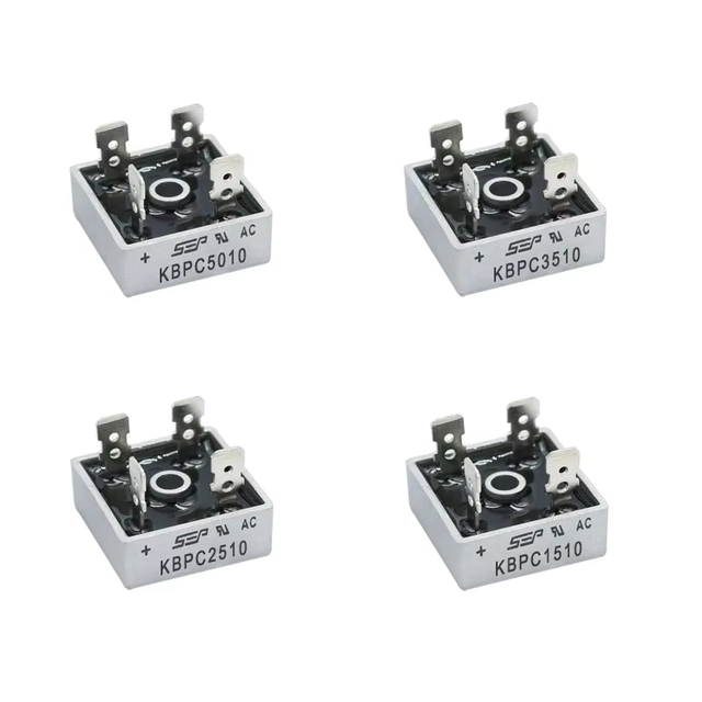 ZYSY Bridge Rectifying Square Single-phase Flat Foot 1000V Rectifier KBPC3510 5010 2510 1510
