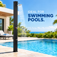 Douche solaire extérieure KANGRUN 40L en PVC+ABS pour piscine, jardin, plage, camping, OEM ODM