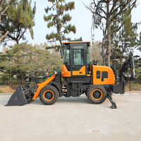 Pengiriman Gratis Euro5 CE EPA Backhoe Loader Excavator Traktor Backhoe Kecil Excavator 4wd Retroexcavadora Mini Backhoe Loader