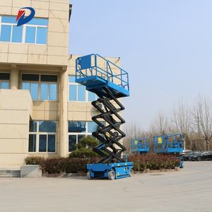 Plate-forme électrique industrielle 6/7/8/10/11/12/13/14/16m Plate-forme élévatrice à ciseaux pour fauteuil <span class=keywords><strong>roulant</strong></span> aérien Plate-forme de travail pour divers terrains - Product Image 4