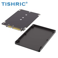 TISHRIC Dual M.2 B Key ke SATA 2.5 (dengan Casing Plastik Hitam)