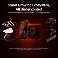 Örümcek çiftçi 8x8x6.5ft komple büyütme çadırı kiti 4 adet 450W SF4000 tam spektrumlu LED akıllı GGS denetleyicisi ile ışık büyümek