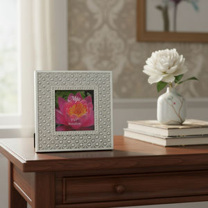Cornice Portafoto in Cristallo Mjto 3x3 Pollici 8cmx8cm Argento Cornice Decorativa - Product Image 3