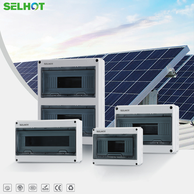 SELHOT HT-8P Outdoor Waterproof IP65 8-Way ABS/PC Electrical Distribution Box RoHS/CE/ISO Certified 2 Power Equipment Industrial