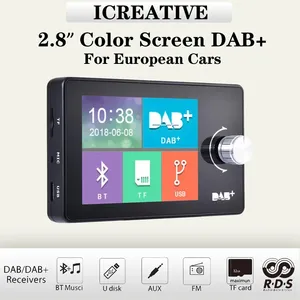 Âm Thanh Kỹ Thuật Số Phát Sóng Stereo 2.8Inch LCD Màn Hình Màu Xe Đài Phát Thanh MP3 Máy Nghe Nhạc FM Transmitter Dab Đài Phát Thanh Receiver Bt Rảnh Tay-Miễn Phí - Product Image 2