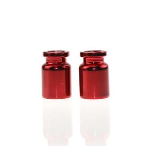医療および化粧品包装用の赤い空の密閉可能な茶色の空の滅菌圧着ガラスバイアル15mlアンペア - Product Image 1