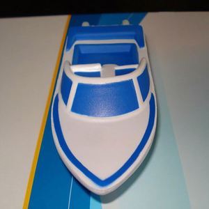 Balle anti-stress en mousse PU en forme de bateau rapide avec logo personnalisé - Product Image 3