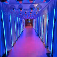 Lampe de scène LED RVB 24V 1m 64 Pixels Pxiel Bar Disco Discothèque Allée Tunnel Éclairage Bâton Tube Lumières pour Événements Scène Mariage