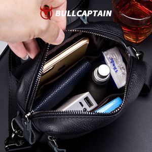 กระเป๋าหนังวัวแท้ BULLCAPTAIN แบบสะพายข้างเดียวสำหรับผู้ชาย กระเป๋าหนังแท้สไตล์วินเทจ กระเป๋าเป้สะพายหลังแฟชั่น - Product Image 2