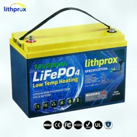 Batterie Lithium LiFePO4 12,8V 200Ah à décharge profonde, Grade A, pour VR, avec BMS intelligent Bluetooth, borne M8, 6000+ cycles, CE RoHS IP67, OEM ODM