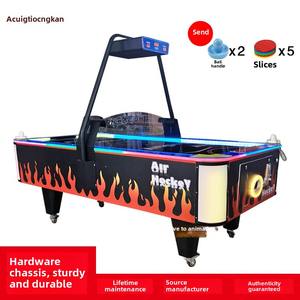 Máquina de Hockey de Aire Interactiva Grande para Dos Jugadores, Operada con Monedas, Ideal para Parques, Salas de Juegos, Padres e Hijos, en Inglés - Product Image 4