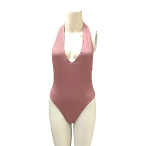 女式泳衣定制比基尼一体式泳衣大胸部饰品交叉吊带印花性感比基尼泳衣女