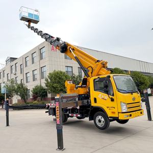 Venda de Fábrica Caminhão Elevador de 32m Montado com Plataforma Elevatória Manual a Diesel - Product Image 4