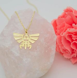 Collar Legend of Zelda Chapado en Oro de 18K de Alta Calidad, Dije Trifuerza de Acero Inoxidable 316L, Joyería Resistente al Deslustre, Regalo para Gamers y Cosplay - Product Image 4