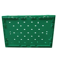Caisse de transport industrielle pliable en plastique perforé Huidu, recyclable, pour le stockage des légumes, surface peinte