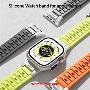สายนาฬิกาข้อมือซิลิโคนนิ่ม Upro Soft Silicone Sport Band สำหรับ Apple Watch Ultra 49 มม. Series 10 9 8 7 SE สายรัดข้อมือซิลิโคนเหลว 45 มม. 44 มม. 41 มม. - Product Image 1