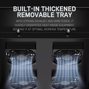 Серверный шкаф DTVS 42U 19 дюймов, сталь SPCC холоднокатаная, порошковое покрытие RAL9005 черный, 3 лотка, 4 вентилятора, 1200 мм, для сетевого оборудования - Product Image 5