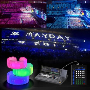 Bracelet LED en silicone personnalisé avec logo, activé par le son, pour événements, concerts et fêtes - Product Image 2