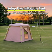 Tente gonflable entièrement automatique pour le camping, imperméable, en tissu Oxford renforcé et épaissi, portable, pour la famille, 4 saisons, grande taille