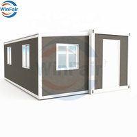 WinFair Luxe Plié Modulaire Préfabriqué Panneau Sandwich Mobile Simple Aile Extensible Conteneur Maison Malaisie Luxe