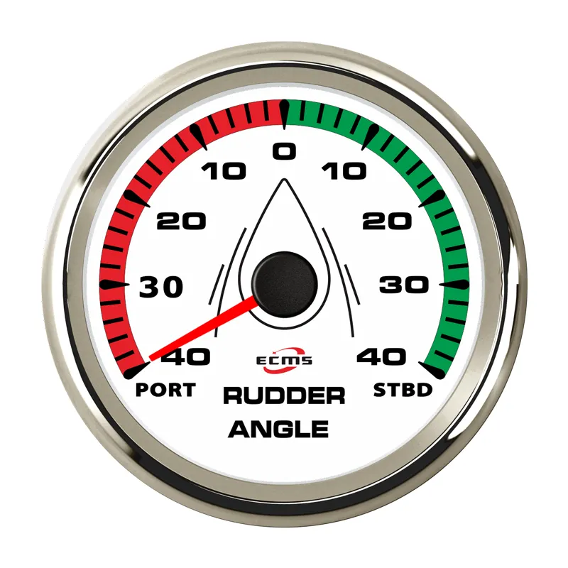 Bianco 85 millimetri 0-190 ohm Timone Angle Meter Marine Barca Calibri